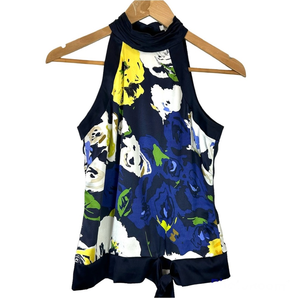 Cache Vintage Silk Halter Top in size XS